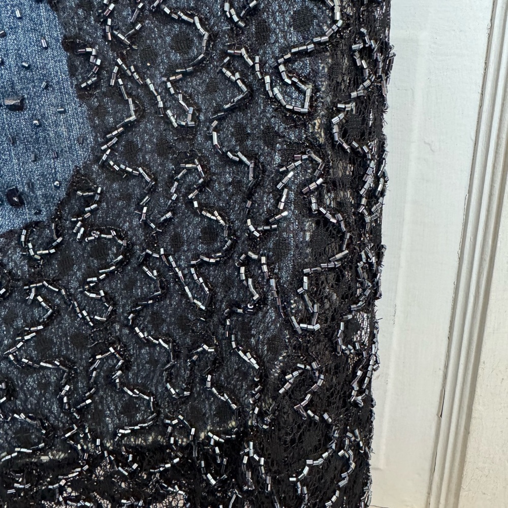 Vintage Paris Chic Women’s Flare Jeans Size 4 Originally 195.00 Embellished - Picture 4 of 13